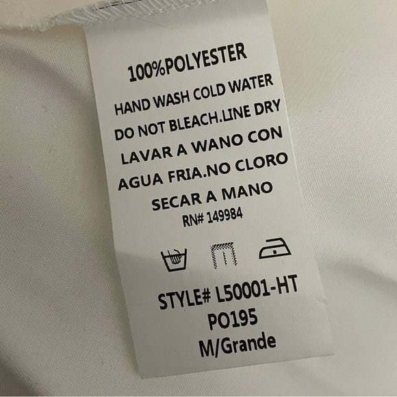 Southern Fried Chics white lace maxi dress medium - Picture 10 of 11